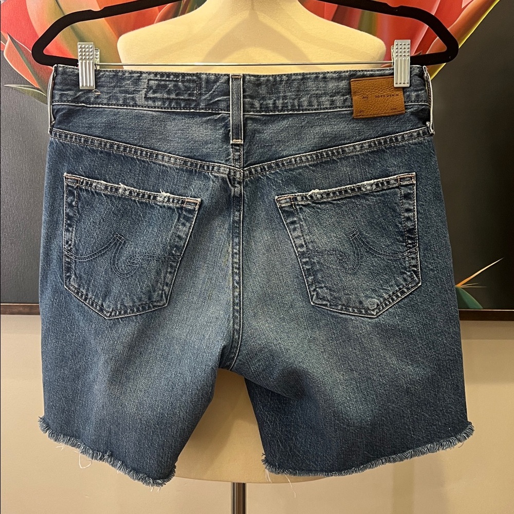 AG Ex-Boyfriend Mid-Rise Bermuda Denim Shorts - Picture 4 of 10